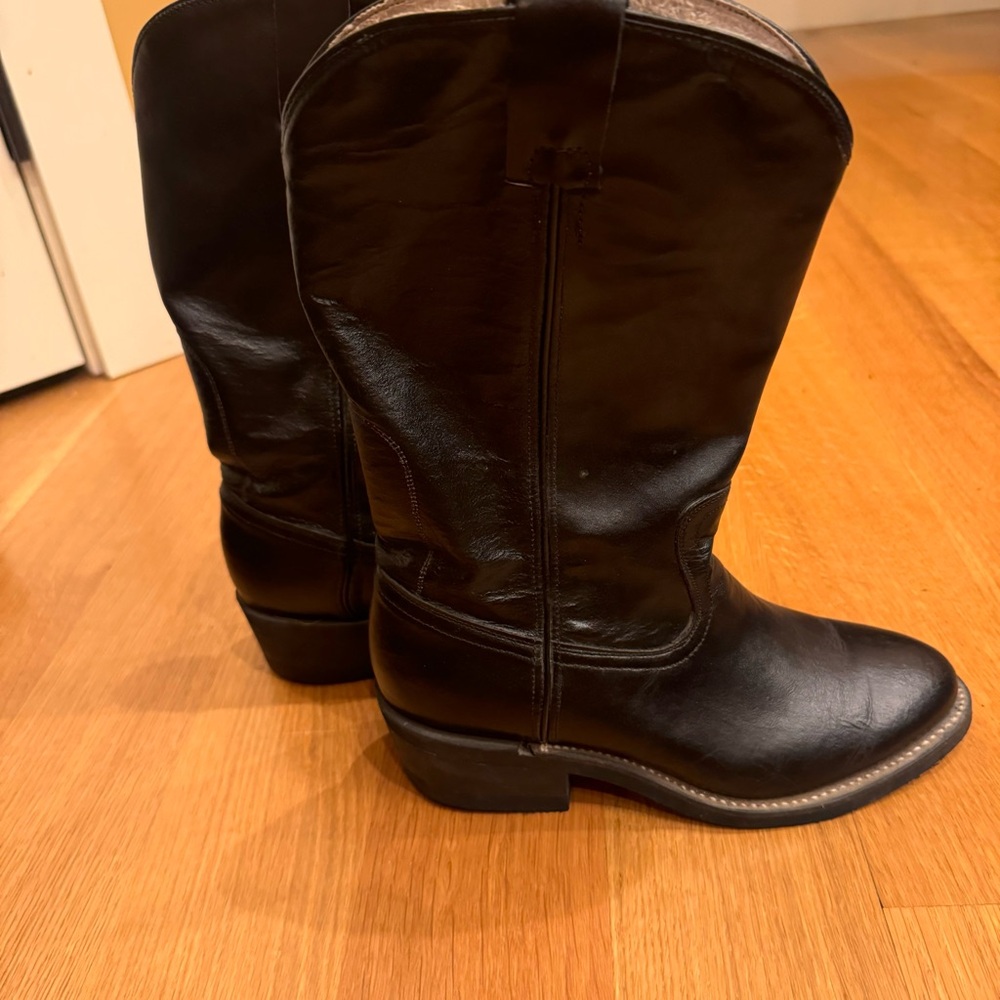 COWTOWN Black Made in Mexico Women's Cowgirl Boots Mexican Size 5 1/2 Western